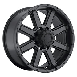 18x10 Ultra 195SB Crusher Satin Black & Satin Clear Coat Wheel 8x6.5 (-25mm)