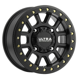 15x6 Ultra 117SB UTV BEADLOCK Black W/Black Ring Wheel 4x137 (32mm)