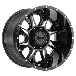 20x12 Gear Off Road 742BM Kickstand Black Milled Wheel 8x180 (-44mm)