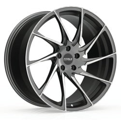 20x9 Fittipaldi FSF05MG Gloss Graphite W/Machined Face Wheel 5x120 (35mm)