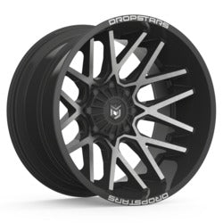 20x12 Dropstars 654MB Deep Concave Blk Machined Wheel 8x6.5 (-44mm)