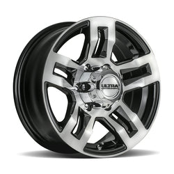 15x6 Ultra 052U Hangout Trailer Gloss Black Wheel 6x5.5 (0mm)