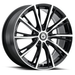 17x7.5 Konig 53MB Impression Black Machined Wheel 5x120 (40mm)