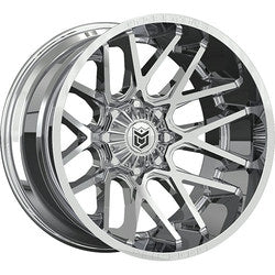 20x12 Dropstars 654C Deep Concave Chrome Plated Wheel 8x6.5 -44