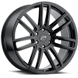 20x9 Platinum 441BK Ghost Gloss Black with Clear-Coat Wheel 6x5.5 (25mm)