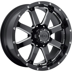 20x9 Gear Off Road 726MB Big Block Gloss Black Milled Wheel 5x5.5 (18mm)