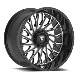22x12 Fittipaldi Offroad FTC08BM Black Milled Wheel 6x135 (-44mm)