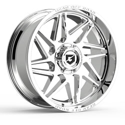 20x10 Gear Off Road 761C Ratio Chrome Plated with Lip Logo Wheel 8x6.5 (-19mm)