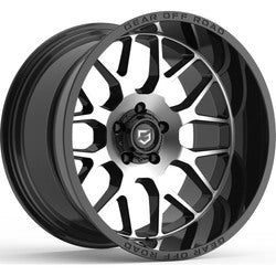 20x10 Gear Off Road 763MB Raid Gloss Black Machined Wheel 6x5.5 (-12mm)