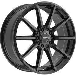 16x7.5 Motiv 431B Elicit Gloss Black Wheel 5x100/5x4.5 (40mm)