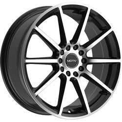 18x7.5 Motiv 431MB Elicit Gloss Black Machined Face Wheel 5x4.5 (40mm)