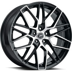 17x8 Platinum 459U Retribution Gloss Black Wheel 5x100 (35mm)