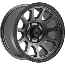 20x9 Gear Off Road 760AB Satin Anthracite W/Satin Black Lip Wheel 6x5.5 (18mm)