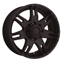 17x9 Ultra 238B Gauntlet Matte Black Wheel 8x6.5 (12mm)