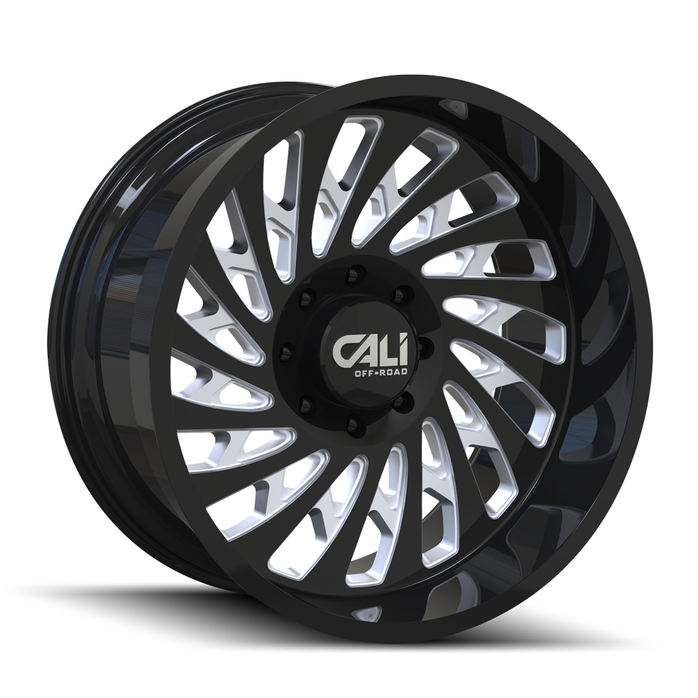 24x12 Cali Off-Road Switchback Gloss Black/Milled Wheel 8x180 (-51mm)