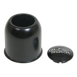 242512BR BKR STEEL PUSH THROUGH W/PLUG CTR CAP BLACK 4.28