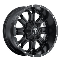 20x9 TIS 535B Satin Black w/Spot Milled Lip Wheel 5x5/5x5.5 (0mm)