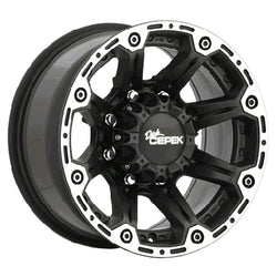 16x8 Dick Cepek Torque Black Machined Wheel 8x6.5 (0mm)