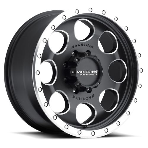 18x9 Raceline 925D Havoc Black W/Machined Lip Wheel 8x6.5 (20mm)