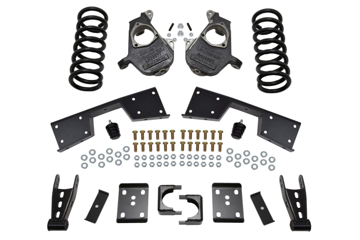 McGaughy's 5/7 Inch Spindle/Flip Kit Lowering Kit 1999-2000 Silverado/Sierra 1500 2WD Regular Cab with C-Style Spindles