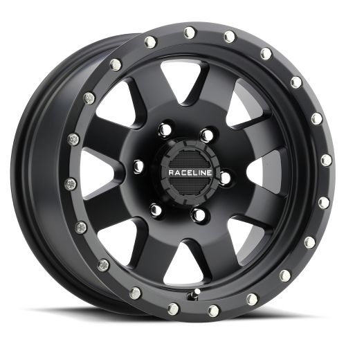 16x8 Raceline 935B Defender Black Wheel 8x6.5 ( 0mm)