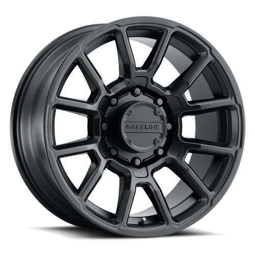 18x9 Raceline 950B Gauge Satin Black Wheel 8x180 (18mm)