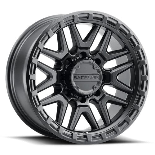 18x9 Raceline 953B Krank Satin Black Wheel 8x6.5 (18mm)