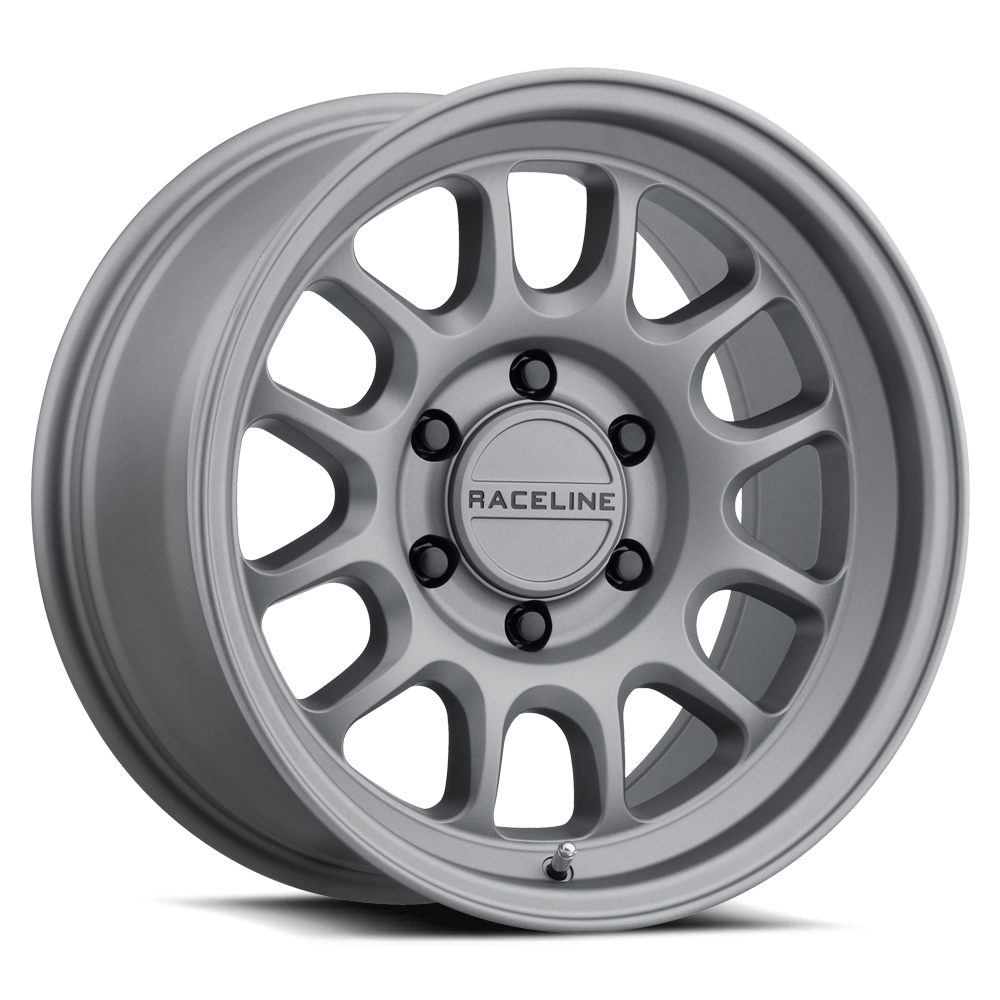 17x8.5 Raceline 958T Rogue Matte Titanium Wheel 6x5.5 (0mm)