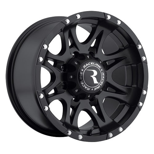 18x9 Raceline 981 Raptor Satin Black Wheel 6x135 (+25mm)
