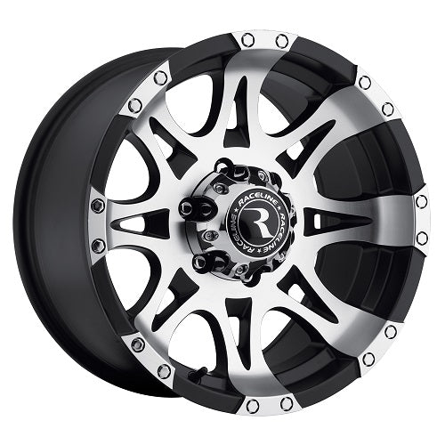 17x9 Raceline 982 Raptor Black/Machined Wheel 5x5.5 (0mm)