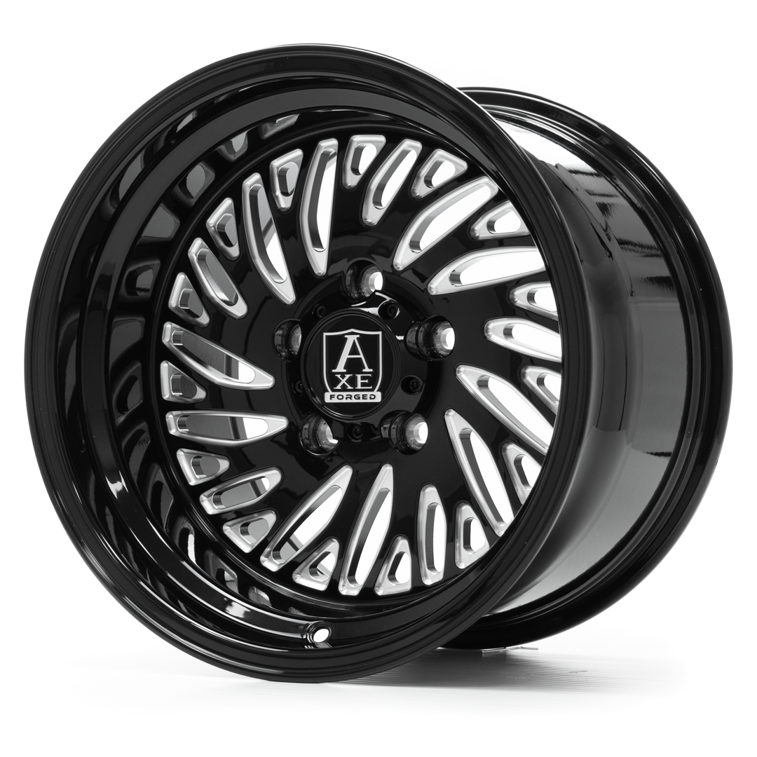 15x10 Axe AF10 Gloss Black Milled FORGED UTV LEFT DIRECTIONAL Wheel 5x4.5 (0mm)
