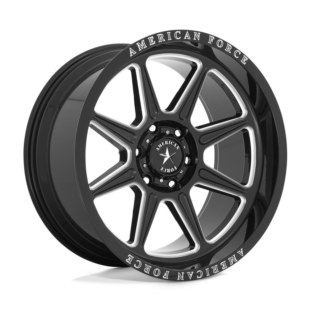 20x10 American Force Cast AC002 TRAIL Gloss Black Milled Wheel 6x135 (-18mm)