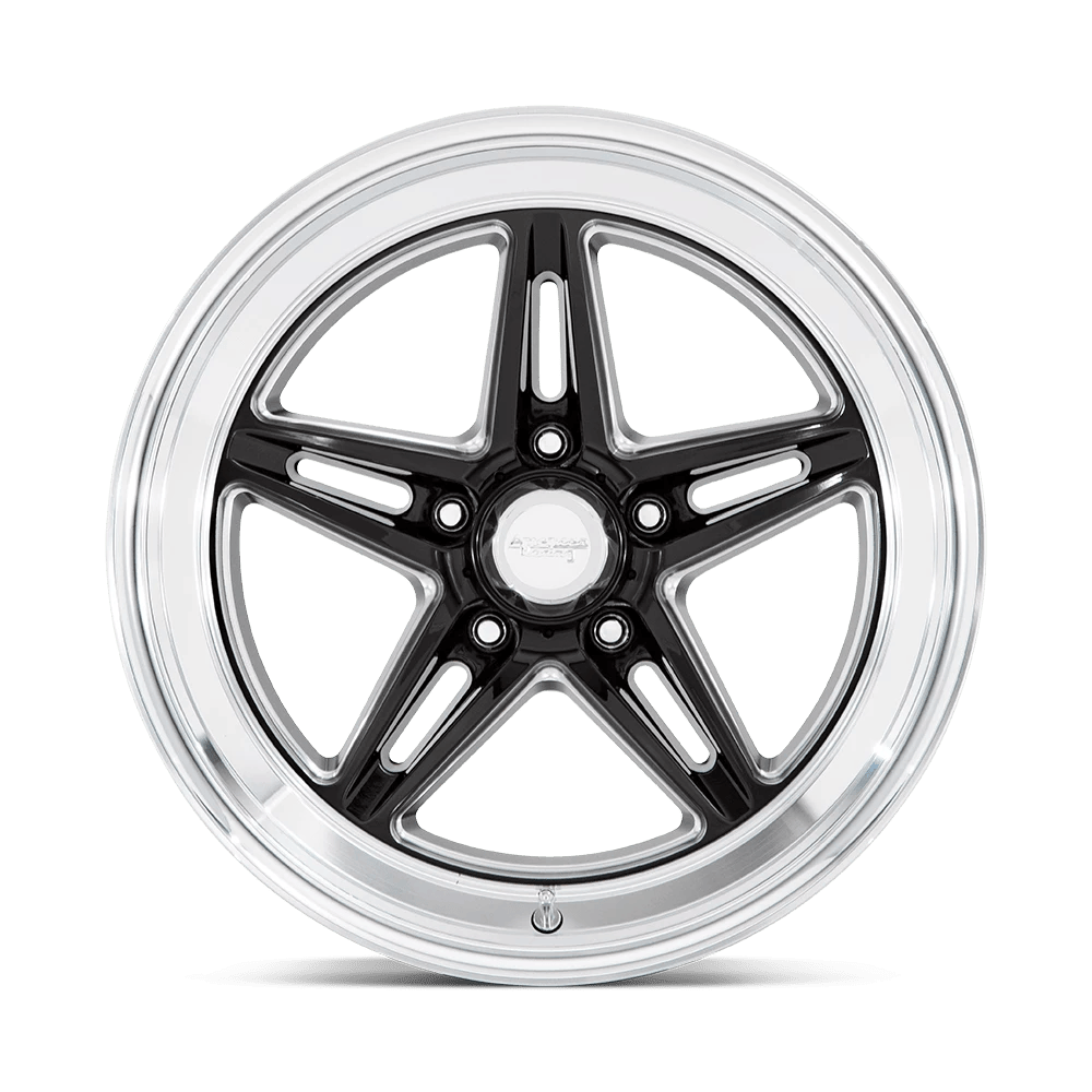 18x10 American Racing VN514 Groove Gloss Black Milled Wheel 5x4.75 (0mm)