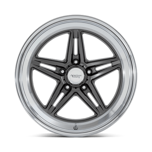 20x10 American Racing VN514 Groove Anthracite W/ Diamond Cut Lip Wheel 5x5 (6mm)
