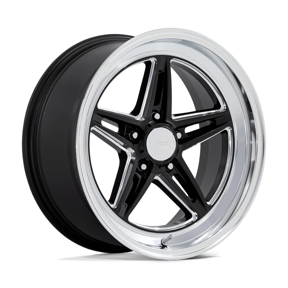 18x10 American Racing VN514 Groove Gloss Black Milled Wheel 5x5 (12mm)