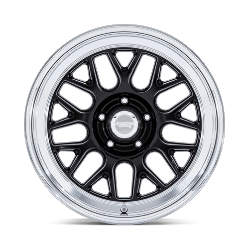 18x7 American Racing VN516 G-Force Gloss Black Diamond Cut Lip Wheel 5x4.5 (0mm)