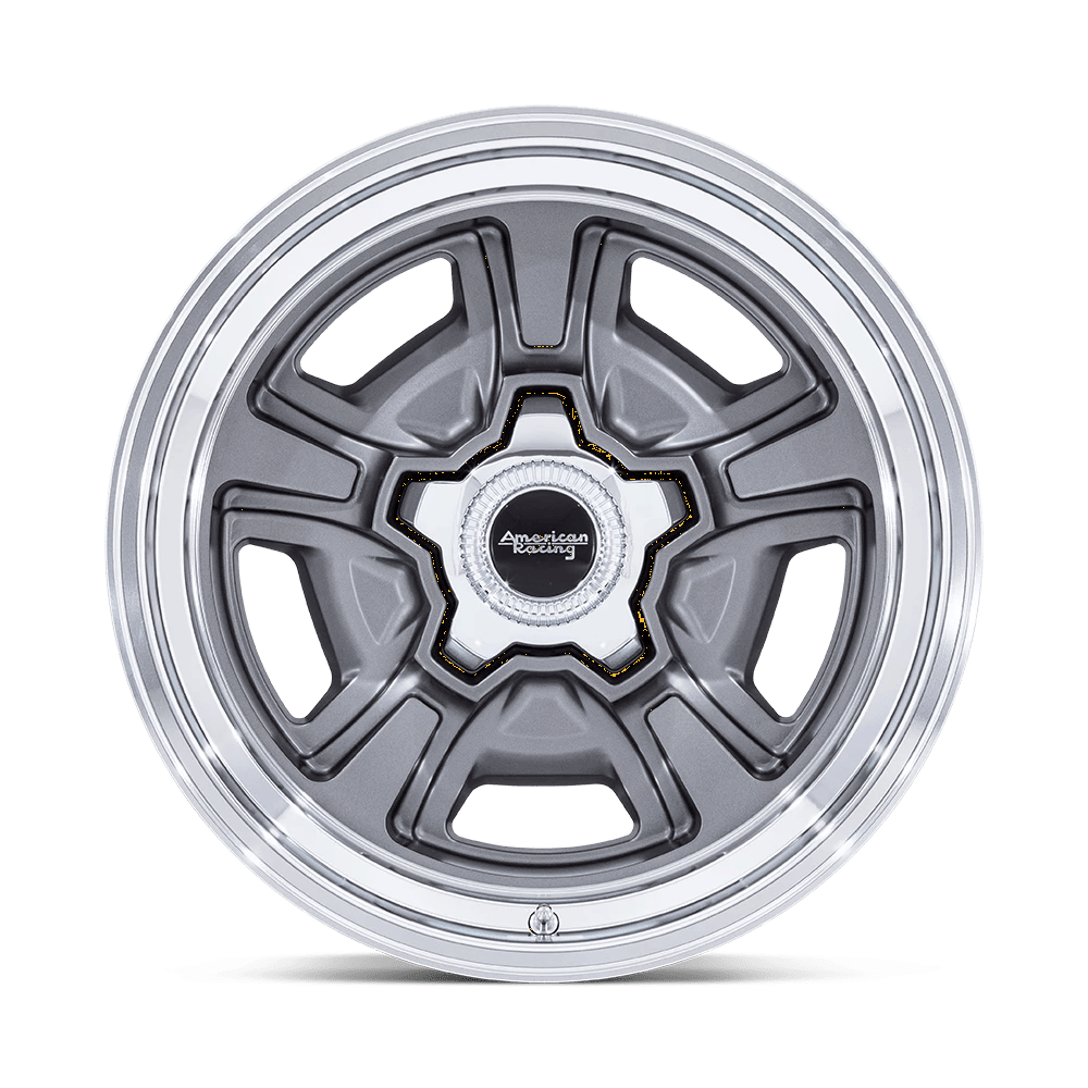 22x9 American Racing VN517 Marauder Anthracite Diamond Cut Lip Wheel 5x5.5 (6mm)