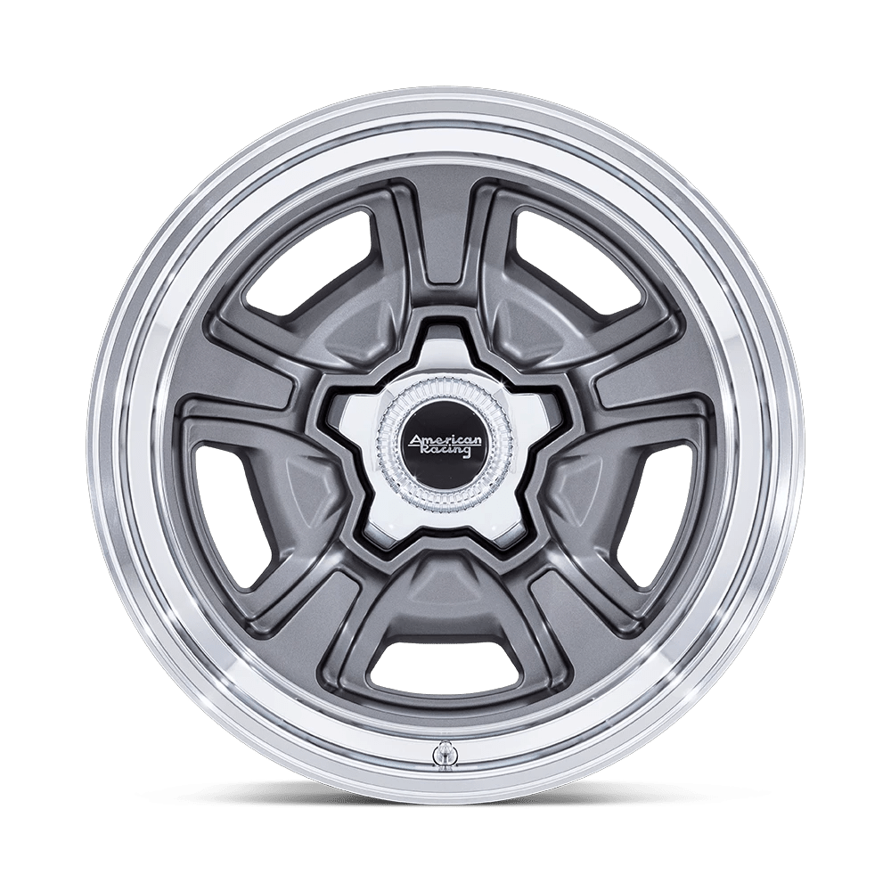 20x8.5 American Racing VN517 Marauder Anthracite Diamond Cut Lip Wheel 5x5 (6mm)