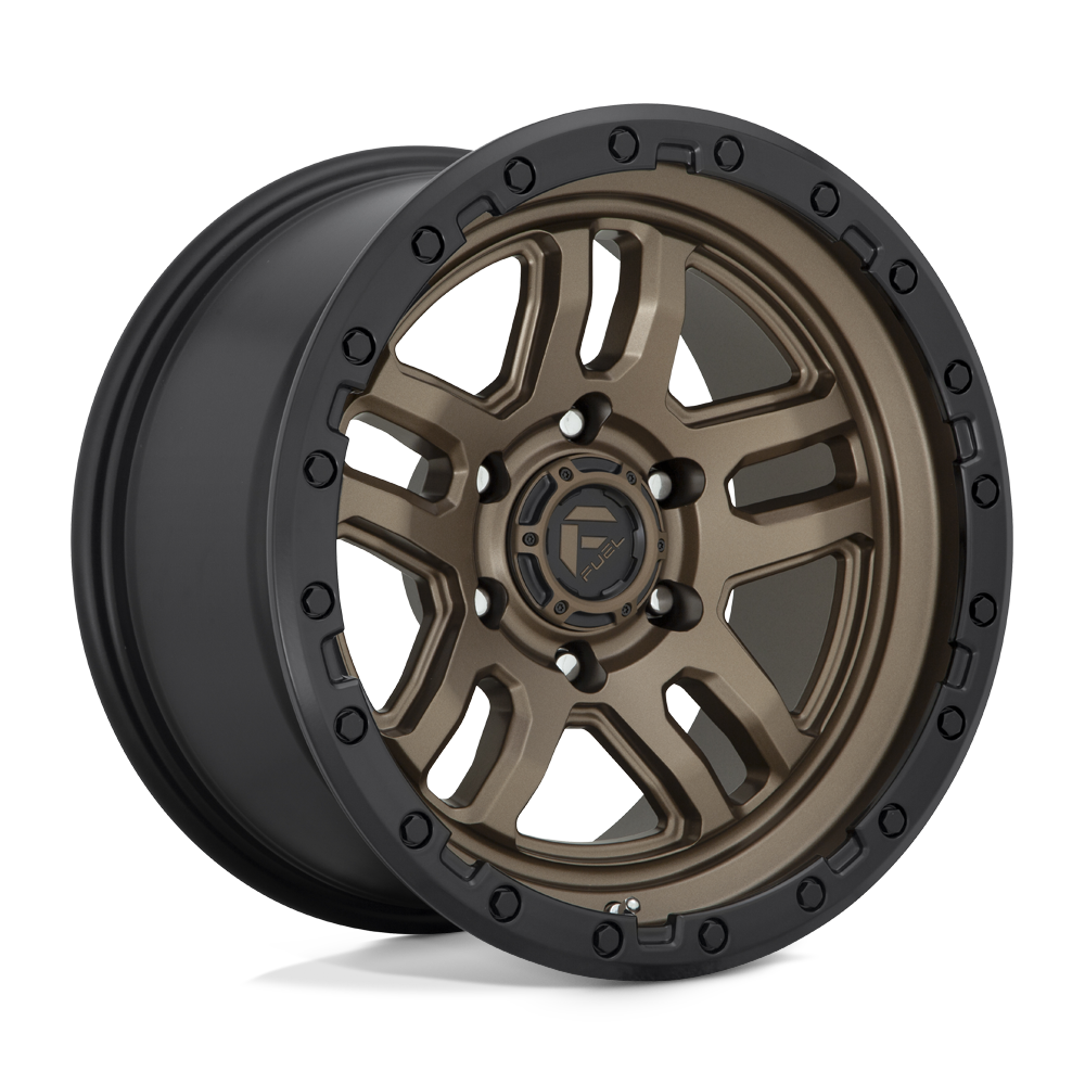 18x9 Fuel D702 AMMO MATTE BRONZE BLACK BEAD RING Wheel 6x5.5 (20mm)
