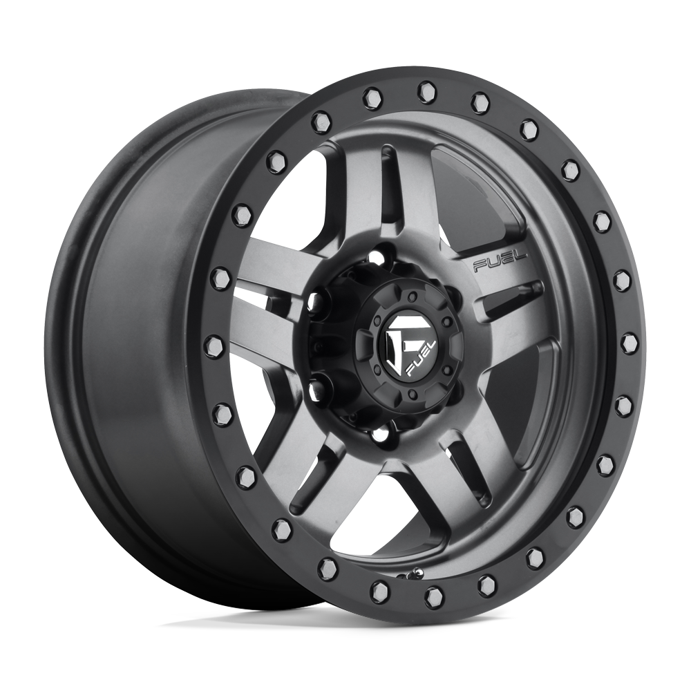16x8 Fuel D558 Anza Matte Gunmetal Wheel 6x5.5 (1mm)
