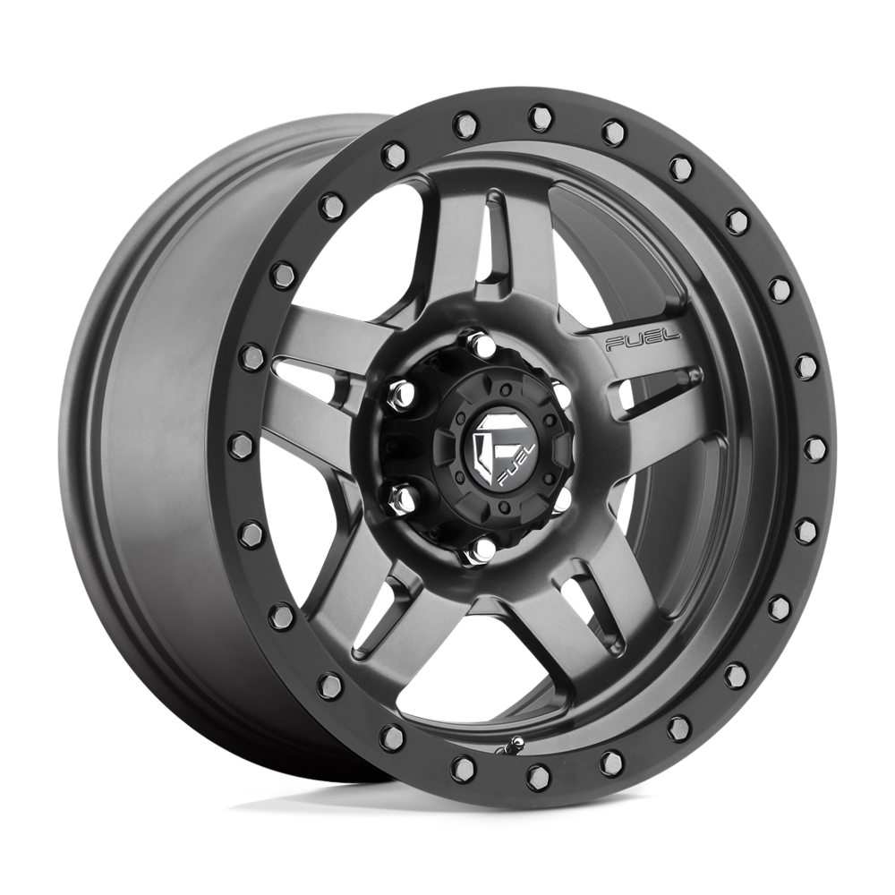 17x8.5 Fuel D558 Anza Matte Gunmetal Wheel 6x5.5 (6mm)