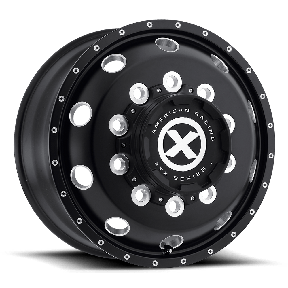 22.5x9 ATX AO400 BAJA Gloss Black Milled - Front Wheel 10x285 (152mm)