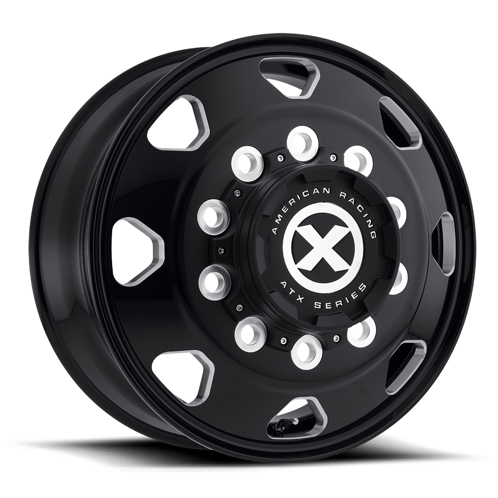 17.5x6.75 ATX AO401 Octane Gloss Black Milled FORGED Wheel 8x6.5 (0mm)