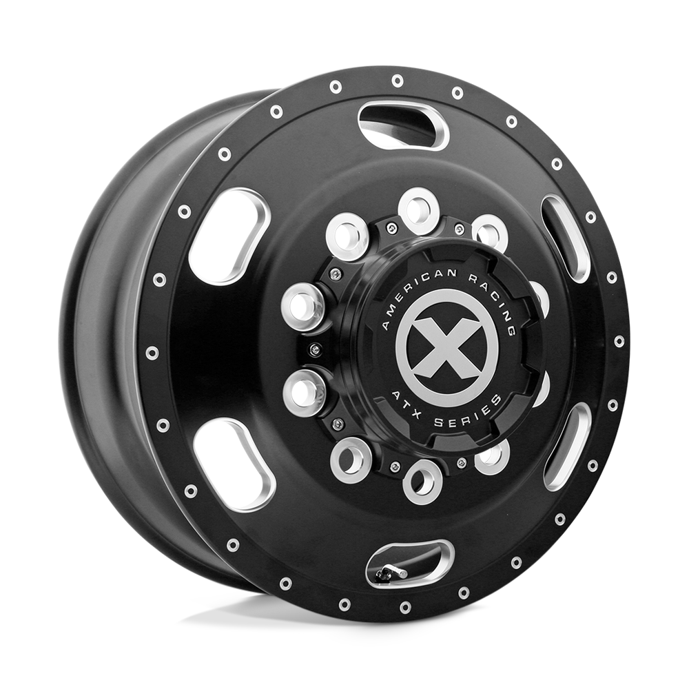 22.5x8.25 ATX AO402 INDY Satin Black Milled - Front Wheel 10x285 (145mm)