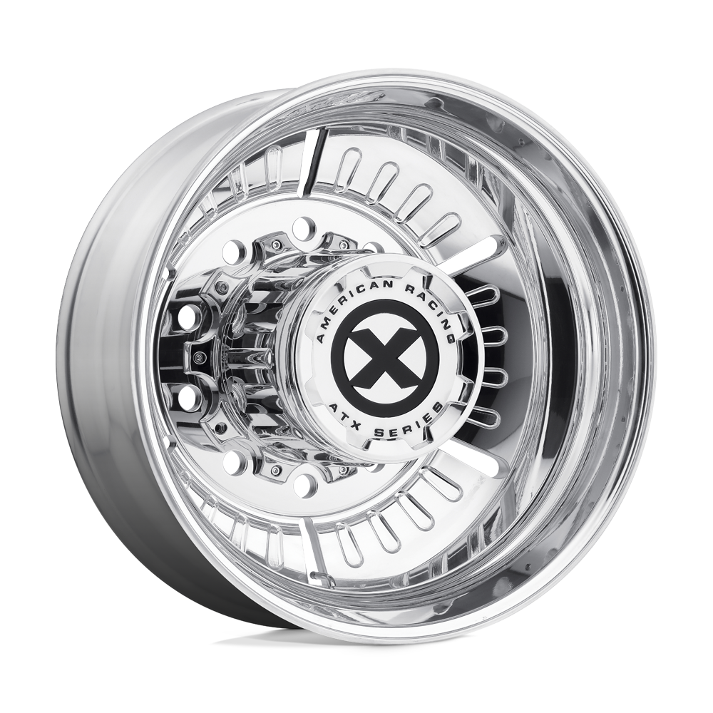 22.5x8.25 ATX AO403 ROULETTE Polished - Rear Wheel 10x285 (-168mm)