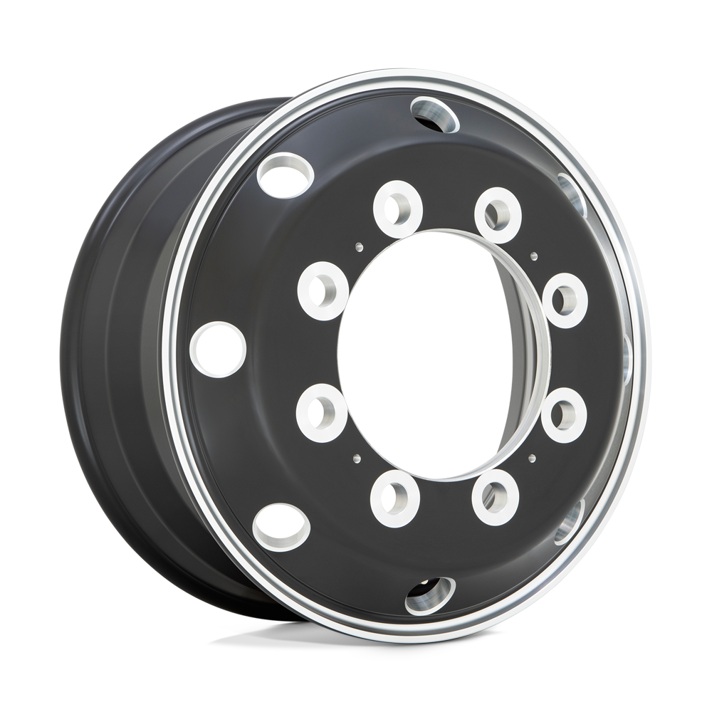 22.5x9 ATX AO404 JOURNEY Gloss Blk Polish Lip Fr/R-In Wheel 10x285 (176mm)