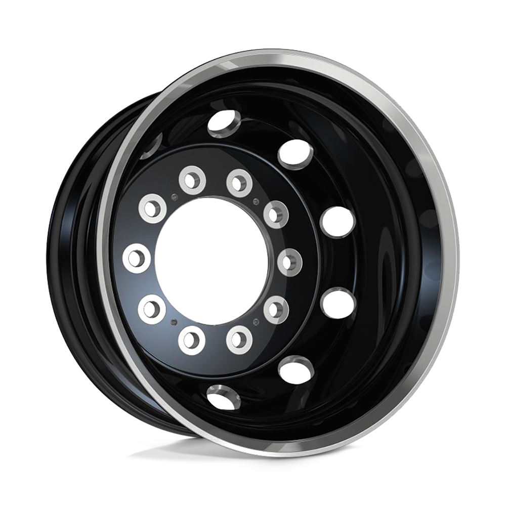 22.5x14 ATX AO404 JOURNEY Gloss Blk Polish Lip R-Out Wheel 10x285 (-139mm)