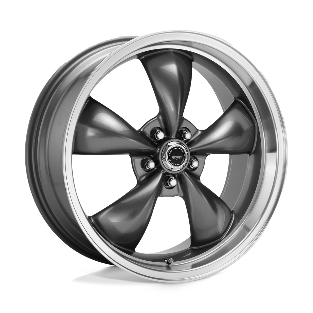 18x8 American Racing AR105 TORQ THRUST M Anthracite Mach Wheel 5x4.5 (0mm)