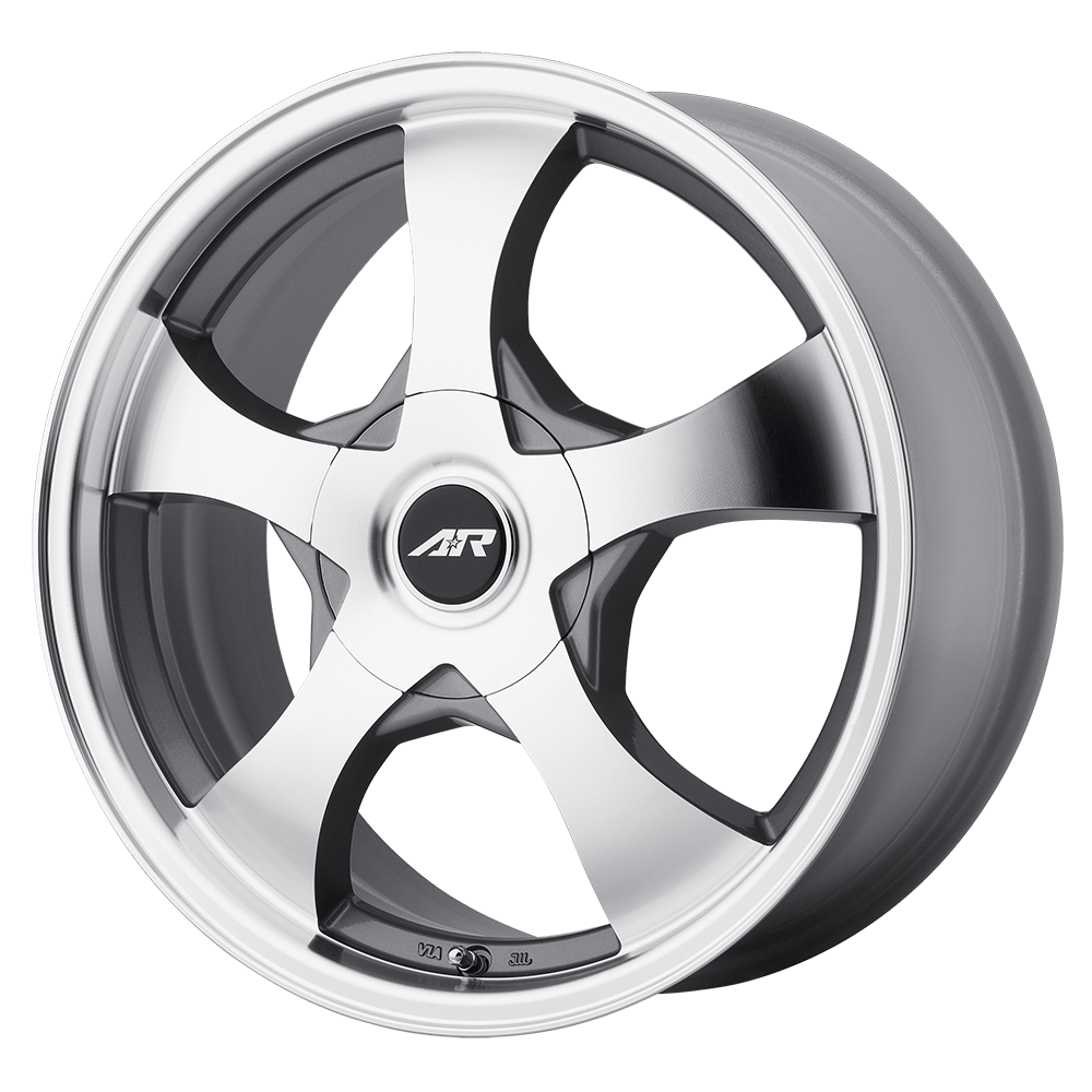 14x6 American Racing AR895 Dark Silver Machined Wheel 5x100/5x4.5 (35mm)