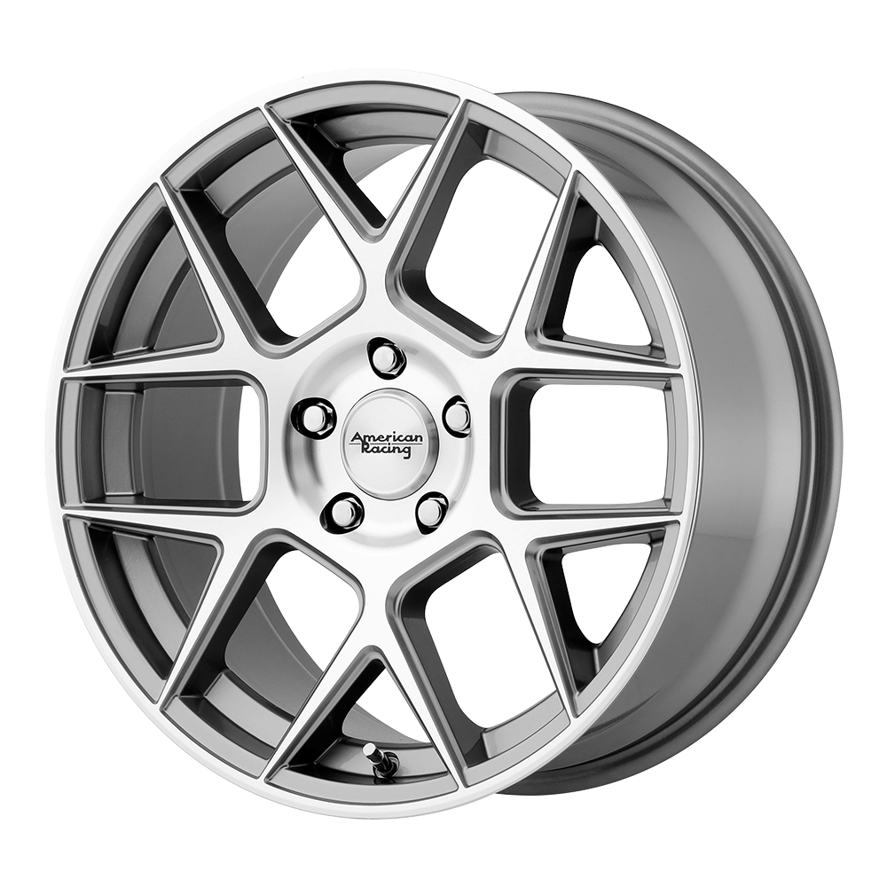 20x10 American Racing AR913 APEX Gun Metal Machined Face Wheel 5x4.5 (40mm)
